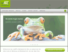 Tablet Screenshot of creartiv-werbetechnik.de